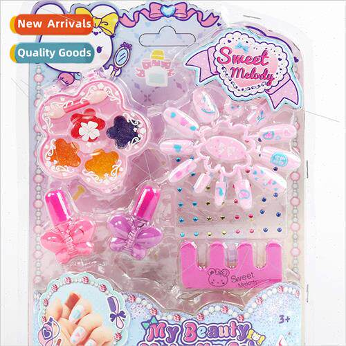 Toys Girls Children Makeup Nail Art Nail Polish Powder Set H