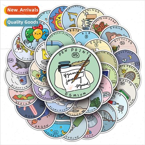 118 cartoon periodic table children stickers waterproof hand