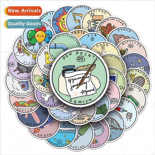 118 cartoon periodic table children stickers waterproof hand