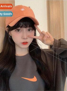 Hat female spring and summer leaves duck tongue hat Korean