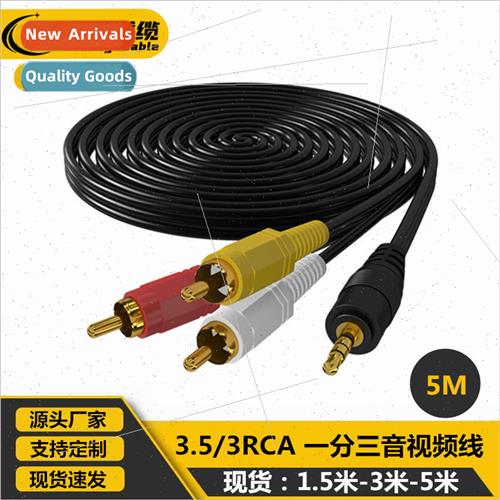 Set-top Box to TV Tricolor Cable 3.5mm to 3RCA Tri-Lotus Aud