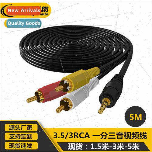 Set-top Box to TV Tricolor Cable 3.5mm to 3RCA Tri-Lotus Aud