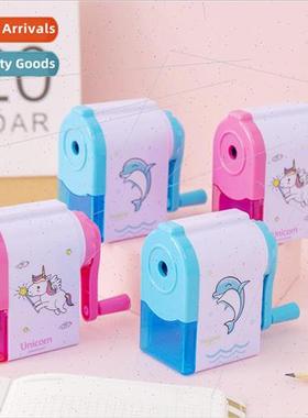 Cartoon automatic pen sharpeners hand crank pencil sharpener