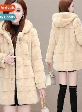 2021 spring new Danish mink fur coat ladies imitation fur me