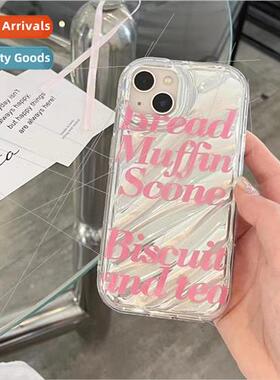 Simple Pink English 13/12ProMax Inside Twill Apple 14 Case i