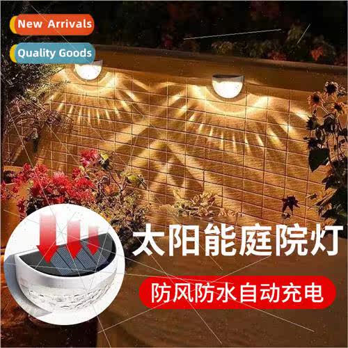 6LED Half Circle Ambient ght Solar ght ght ght Outdoor Water