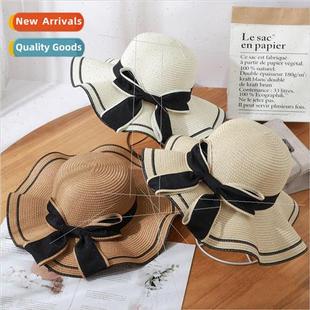 summer sun screen Straw seaside female beach sunshad hat