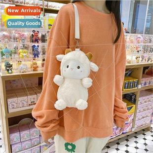 bag female girl woolen should doll fluffy cute Small cartoon