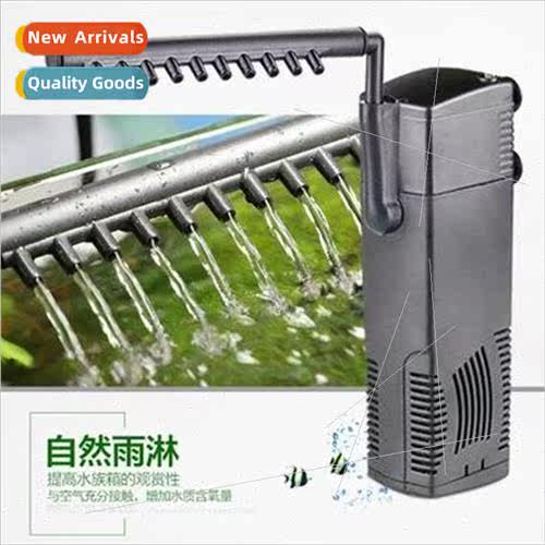Small Mini Built-in 3-in-1 Fish Tank Filter Pump Turtle Tank