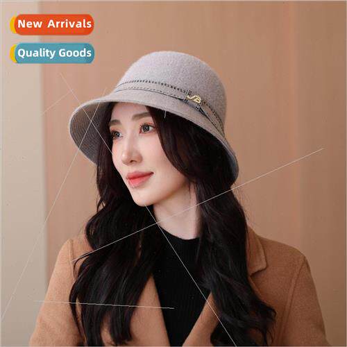 White hat female fall and winter new rabbit hair basin cap K