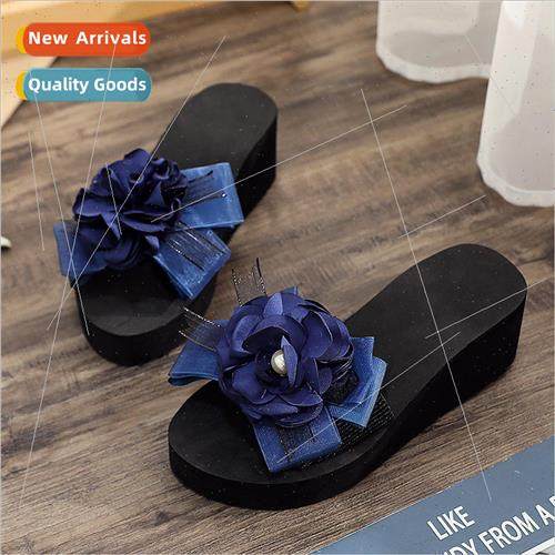 Slippers female summer outside wear fashion new high-heeled