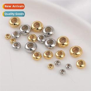 round silicone positioning 14k adjustment flat beads gold