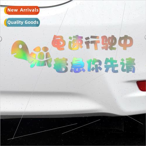 Turtle speed driving in a hurry you first please color laser