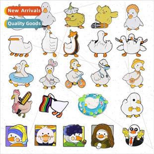 ttle Yellow Cute Collection Goose Duck White Set nks