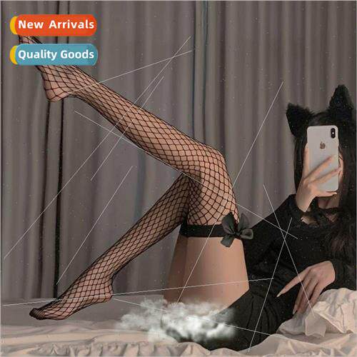 Lace lace black silk fishing net stockings mood stockings fe