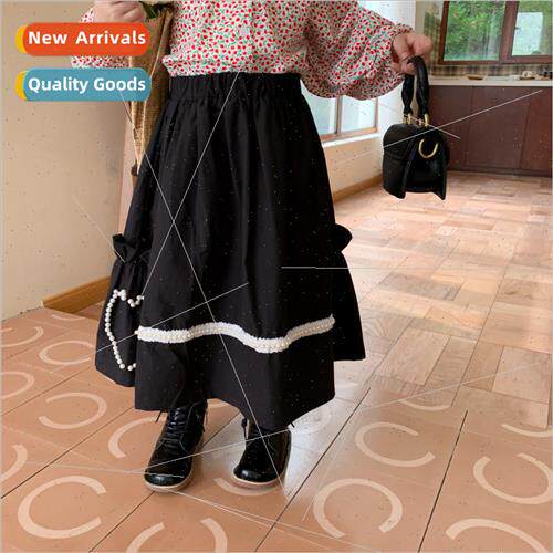 childrens skirt fall new girls irregular ruffled half-body s
