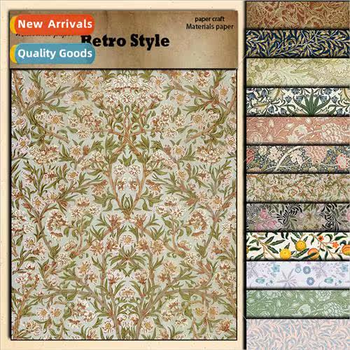 Box Decorative Material Paper 12 pcs William Morris Double A