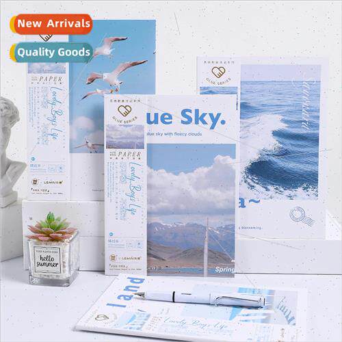 Ufan wireless adhesive journal book creative sea set diary h