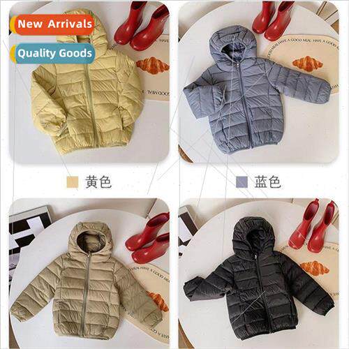 Childrens cotton jacket boys light paragraph girls down cott