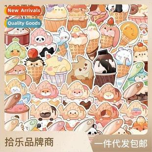 food graffiti stickers case animal trolley water cartoon