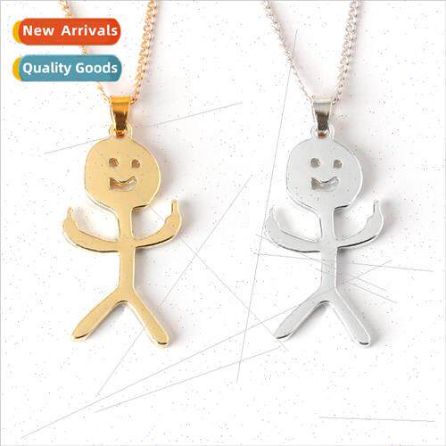 Funny Doodle Funny Doodle Necklace Personalized Quirky Middl