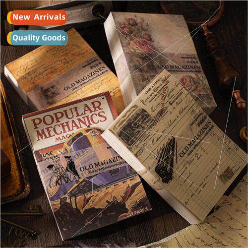 Old magazine series material paper vintage diy handbook back