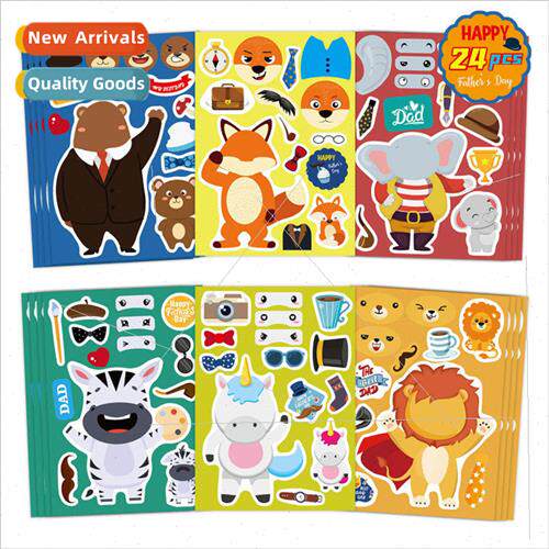 Fathers Day Make Your Own Stickers Make Face Stickers DIY Pa
