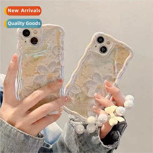 Light Matcha Green Oil Painting Flower IPhone15ProMax Twiste