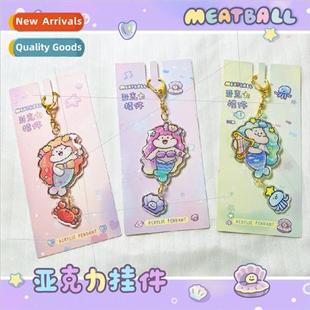 meatball mermaid theme October cute Meatball acrylic pen new