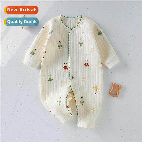 Baby jumpsuit spring and autumn cotton cotton jacket female