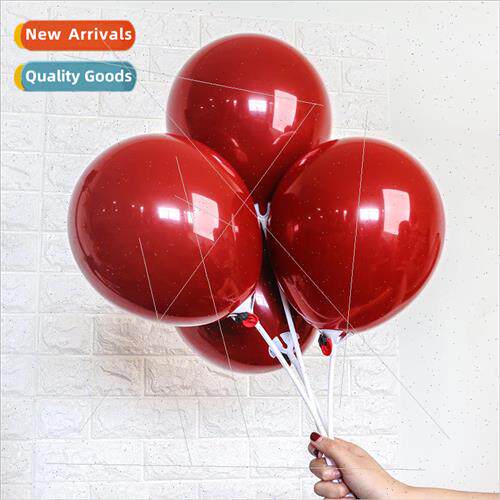 Macaron gemstone red balloon wedding room decoration ins pom