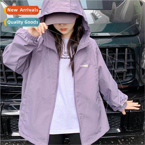 Girls jacket spring and autumn  2023 new childrens fall clot