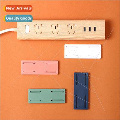 Socket plug fixer wall mounted hole-free plug board storage