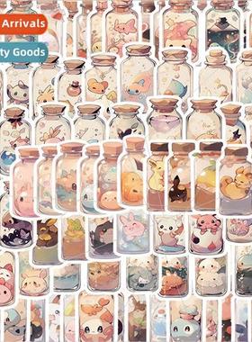 100 Cute Unknown Creatures in a Bottle Cute Stickers Decorat