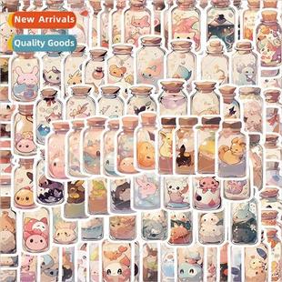 100 Cute Unknown Creatures in a Bottle Cute Stickers Decorat