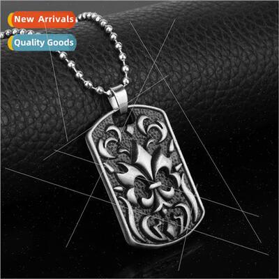 Vintage punk hip-hop military pendant personalized nd castin