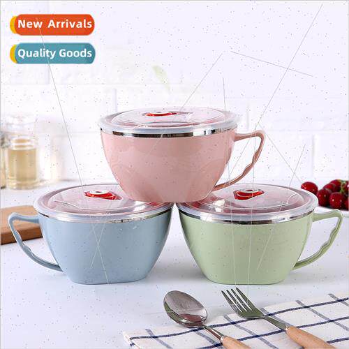 Stainless steel instant noodle bowl students dormitory conve