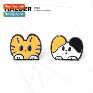 Heart Shaped Orange Design Sanshou Love Cat Meta Jewelry