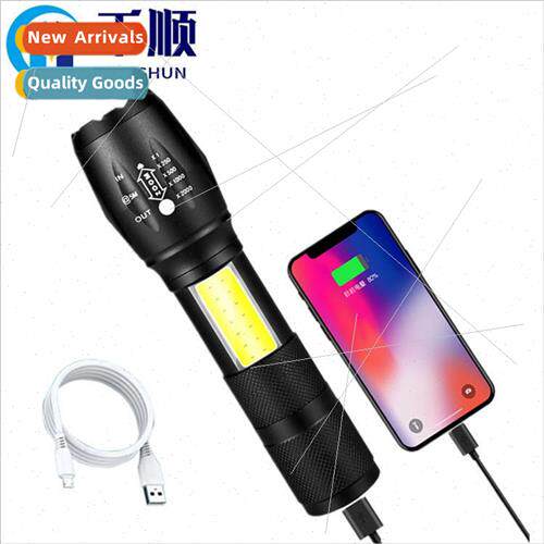 Flashlight strong light rechargeable home outdoor far shooti