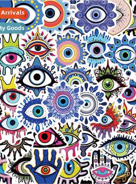 54 Devils Eye Graffiti Sticker Material Cell Phone Case Skat