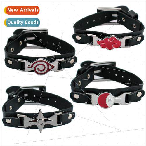 Anime Naruto Naruto Kiba Bracelet Punk Leather Bracelet Adju