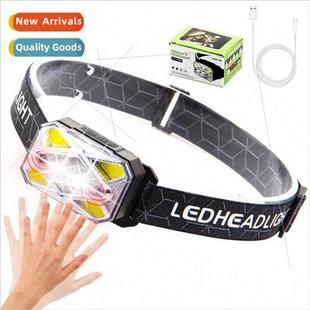 strong light USB New red induction rechargeable magnetic