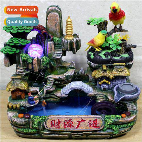The new 适用tune tree rockery fountain fountain wealth wide
