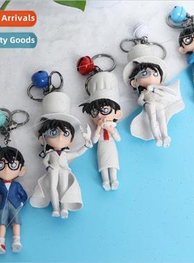 Conan Kidd keychain anime pvc soft plastic bag charm cartoon