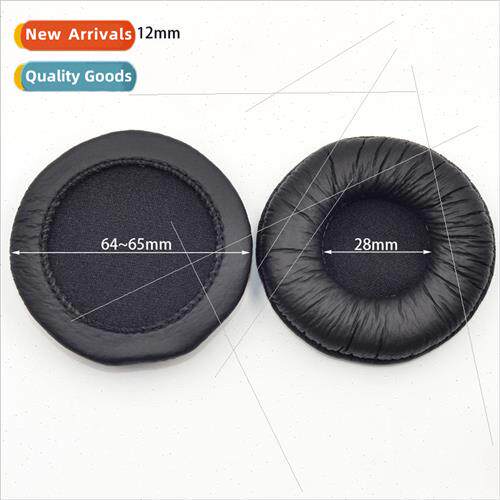 Diameter 65mm Frog Leather Ear Cover Leather Cover Foam Cove