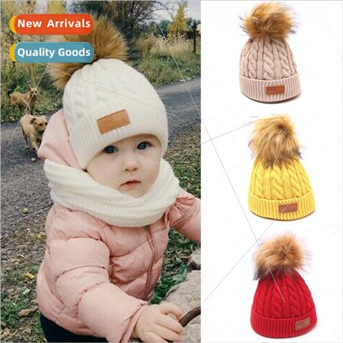 2019 Korea fall and winter new childrens single wool ball wo
