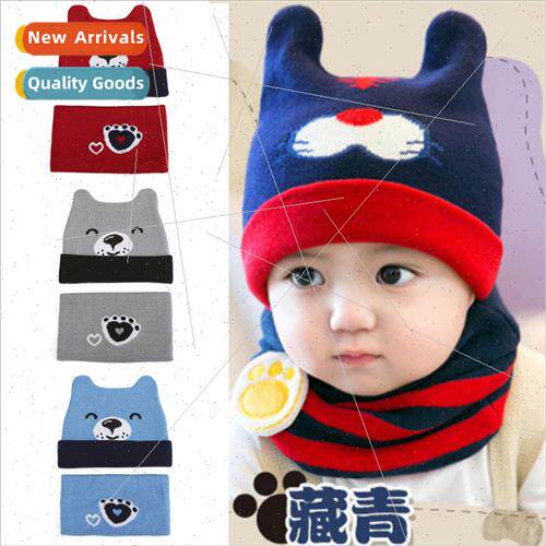 Baby hat fall and winter 0-2 years old men and women baby pu