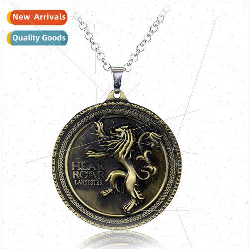 Lannister Family Crest Necklace Vintage on Pendant Pendant A