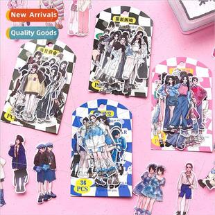 pet character sticker set out the washi Salt pack sweet