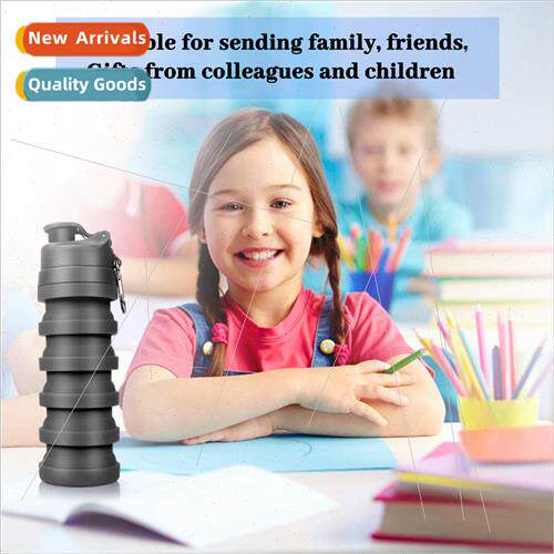 500ml retractable water cup outdoor travel can be folded wat